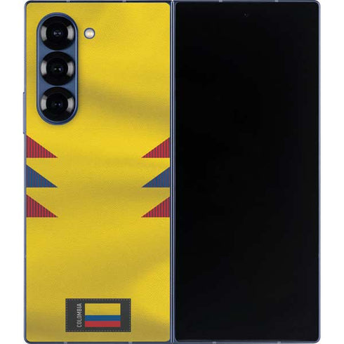 Colombia Soccer Flag Galaxy Z Fold6 Skin